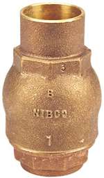 Lead Law Compliant 1-1/4 Bronze 250 # CWP Sweat Vertical Check