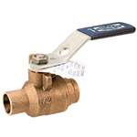 Not For Potable Use 3/4 Bronze Stainless Steel 600 # Sweat Full Port Ball Valve