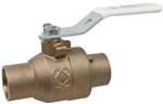 Lead Law Compliant 3/8 Bronze 600 # Sweat Full Port Ball Valve