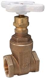Lead Law Compliant 3/4 Bronze 125# Threaded Non-Rising Stem Gate