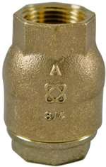 Lead Law Compliant 2 Bronze 250 # Threaded Vertical PTFE Check