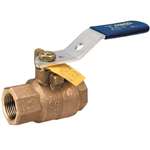 Not For Potable Use 3/4 Bronze 600 # Threaded Full Port Ball Valve UL