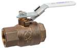 Lead Law Compliant 1 Bronze 600 # Threaded Full Port Ball Valve Latch Lock Lever