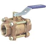 Not For Potable Use 1/2 Bronze 600 # Teflon Threaded Full Port Ball Valve