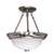 Brushed Nickel 2 60 Watts Medium Semi Flush