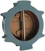 Lead Law Compliant 10 Cast Iron 125# Twin Wafer Check
