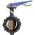 4 Ductile Iron 200 # Bronze EPDM Wafer Butterfly Valve Lever Operator