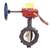 4 Ductile Iron 250 # UL FM Wafer Butterfly Valve Gear Operator Switch