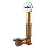 Trip Lever Waste & Overflow With Nuts Polished Chrome