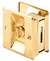 POL Brass Pocket DR PRIV Lock