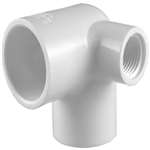 3/4 X 3/4 X 1/2 PVC Schedule 40 Slip X Slip X Thread 90 Elbow