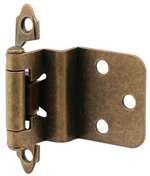 3/8 Self-close CAB Hinge A/Brs 2 Pack