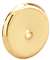 CAB Knob Bckplate Brass PLTD 5 Pack