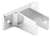 1-1/4 2 Ear Wall Bracket Chrome