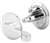 Knob Set ADA Chrome