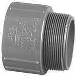 3/4 PVC Schedule 80 Slip X Male Adapter