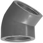 1/2 PVC Schedule 80 Thread 45 Elbow
