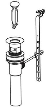 S A Angled Left Metal Pop Up Dael
