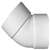 1-1/2 PVC DWV 45 Elbow