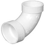 2 X 1-1/2 PVC DWV 90 Elbow