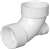 3 X 3 X 1-1/2 PVC DWV Left Heel Inlet 90 Elbow