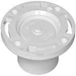 4 X 4 Threaded Only 4 X 3 PVC DWV Closet FLG With KO