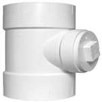 2 PVC DWV Cleanout Tee With Plug