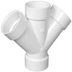 2 PVC DWV Double Wye