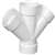 3 PVC DWV Double Wye