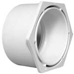 6 X 4 PVC DWV Slip X Hub Flush Bushing
