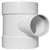 2 PVC DWV Flush Cleanout Tee