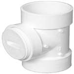 4 PVC DWV Cleanout Tee & Cleanout Plug