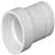 3 X 3 PVC DWV Hub Adapter Threaded Only Cast Iron