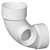 3 X 3 X 2 PVC DWV Long Sweep Side INL 90 Elbow