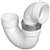 1-1/2 PVC DWV P Trap With Chrome Plated Nut