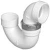 1-1/2 PVC DWV P Trap With Chrome Plated Nut