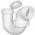 1-1/2 PVC DWV La P Trap