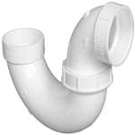 1-1/2 PVC DWV P Trap With Plastic Nut