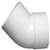 6 PVC DWV ST 45 Elbow