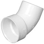 3 PVC DWV ST 60 Elbow