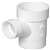 2 X 2 X 1-1/2 PVC DWV ST SAN Tee