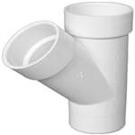 1-1/2 PVC DWV ST Wye