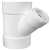 6 X 6 X 4 PVC DWV Wye