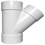 8 PVC DWV Hub X Hub Wye