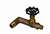 Angle Oil Tank Valve 1/2M X 3/8M