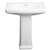 Vitreous China Pedestal Only For PF1410 Lavatory White