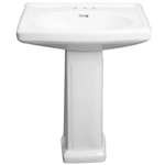 Vitreous China Pedestal Only For PF1410 Lavatory White