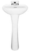 Vitreous China Pedestal Only For PF1131 Lavatory White