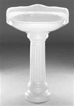 22 1/2 X 19 Three Hole 4 Centerset Vitreous China Lavatory Only White