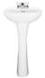 19 1/2X17 3/8 4 Centerset Vitreous China Lavatory Only White